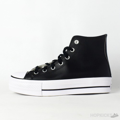 All-Star 70s Hi Black Leather (Dot Perfect) Fat Sole